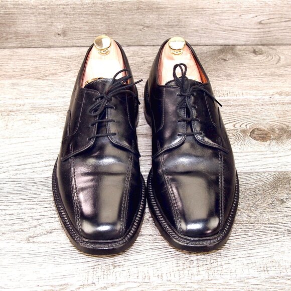 Allen Edmonds HILLCREST Bicycle Toe Derby 9 D Black * add $15 new Trees main image 13